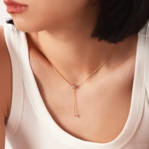 Aura Lariat Spark Necklace